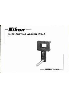 Nikon PB 4 Bellows manual. Camera Instructions.